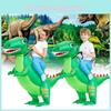 Aufblasbares Dinosaurier Grün Kostüm Erwachsene Kind Weihnachten Halloween Verkleidung