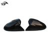 Gloss Black Rearview Mirror Covers for 13-20 Ford Mondeo - Shell Horn Cover Paste Modification