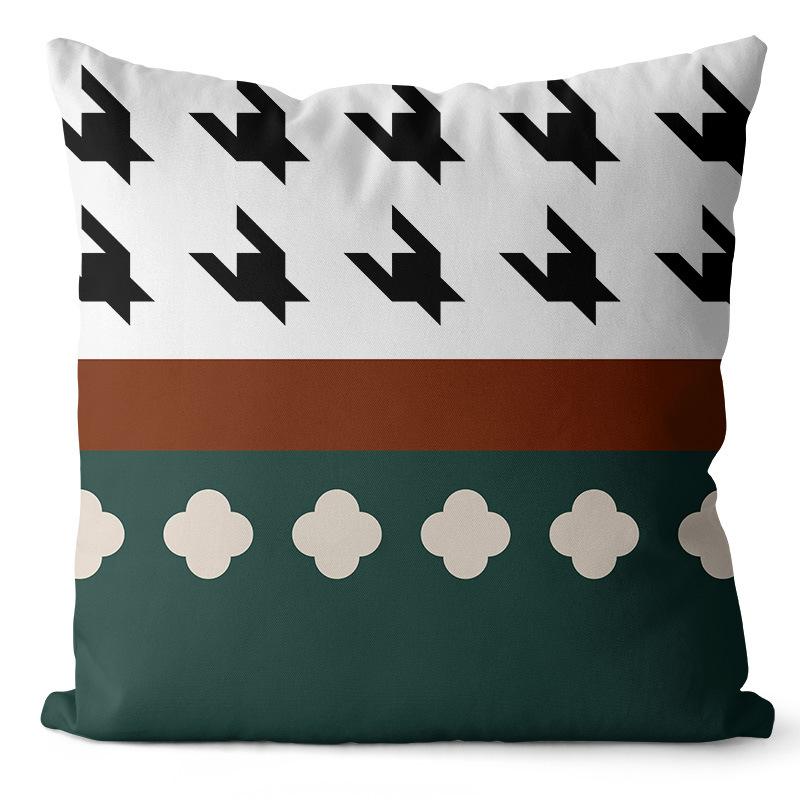 Orange Nordisch Schlicht Grün Geometrisches Kissen Elch Zebra Muster Kissen Büro Wohnzimmer Sofa Rückenlehne