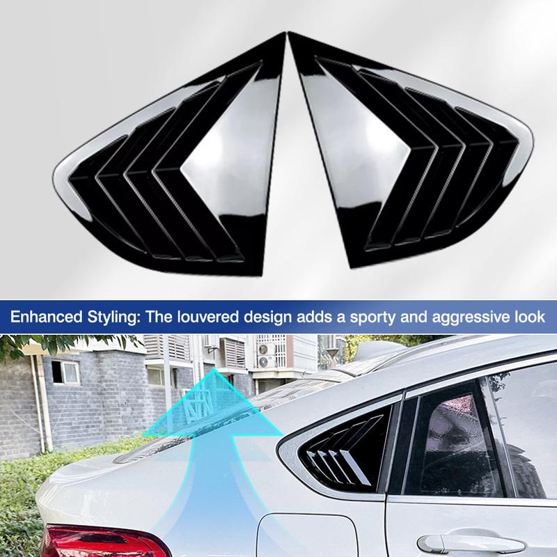 Per BMW X4 F26 2014 2015 2016 2017 2018 Deflettori Finestrini Posteriori Laterali Prese d'Aria Copri Griglie Tende Accessori Auto