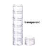 Portable 8 Colors Pill Case Plastic Stackable Weekly Tablet Holder Sealed Storage with Lid 7 Days Pill Box Travel