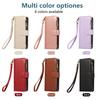 Suitable for Samsung Z Fold7 mobile phone leather case Z Fold4 multi-function zipper wallet card diagonal span portable rope
