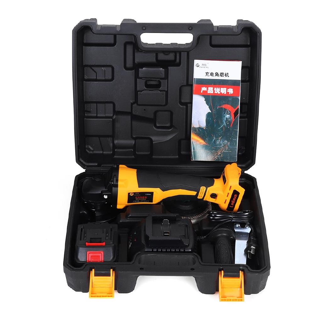 18V 12800mAh Cordless Electric Angle Grinder Rechargeable Li-ion Battery 100mm