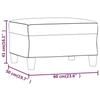 349341 vidaXL Repose-pied Taupe 60x50x41 cm Tissu microfibre