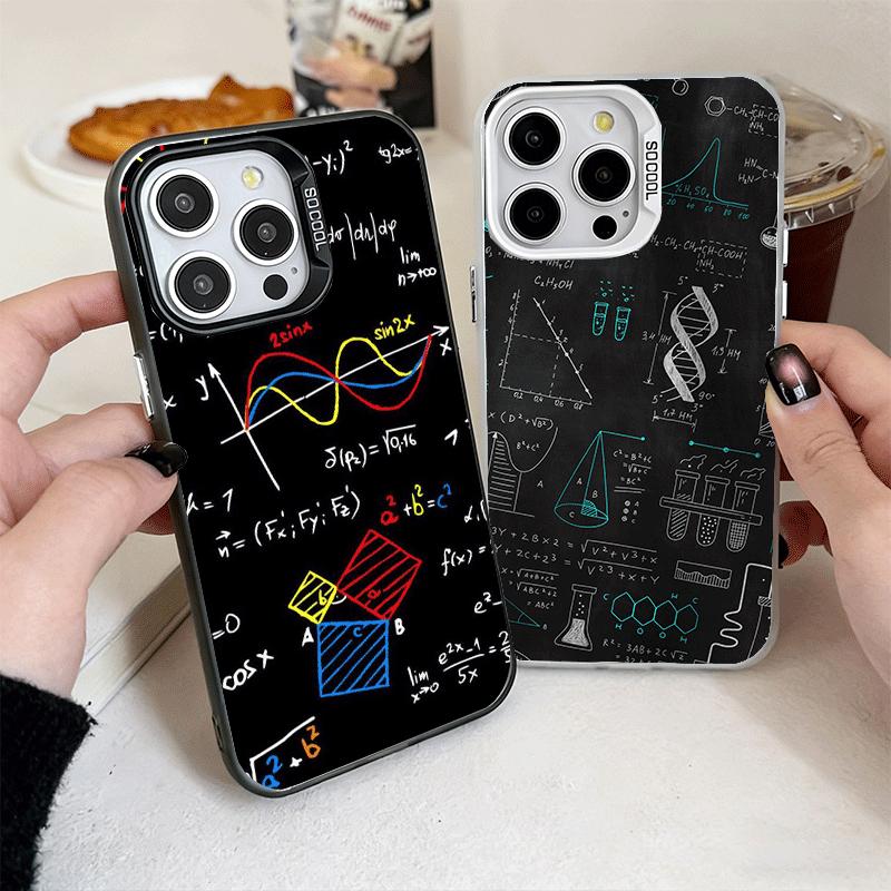 Physics Chemical Mathematics Shockproof Phone Case for iPhone 17 Air 16 16E 15 Pro Max 14 Plus 13 Mini 12 Back Cover Anti Fall F