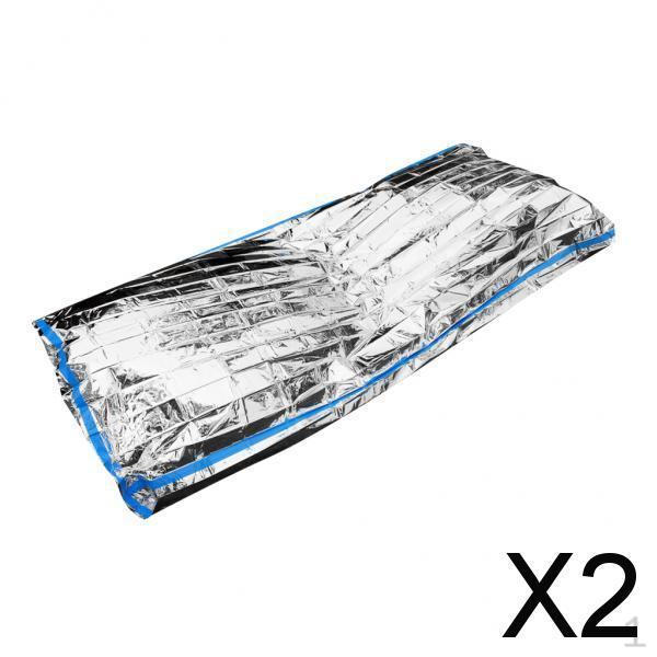 

2x 200 X 100cm Lightweight Camping Emergency Sleeping Thermal Blanket