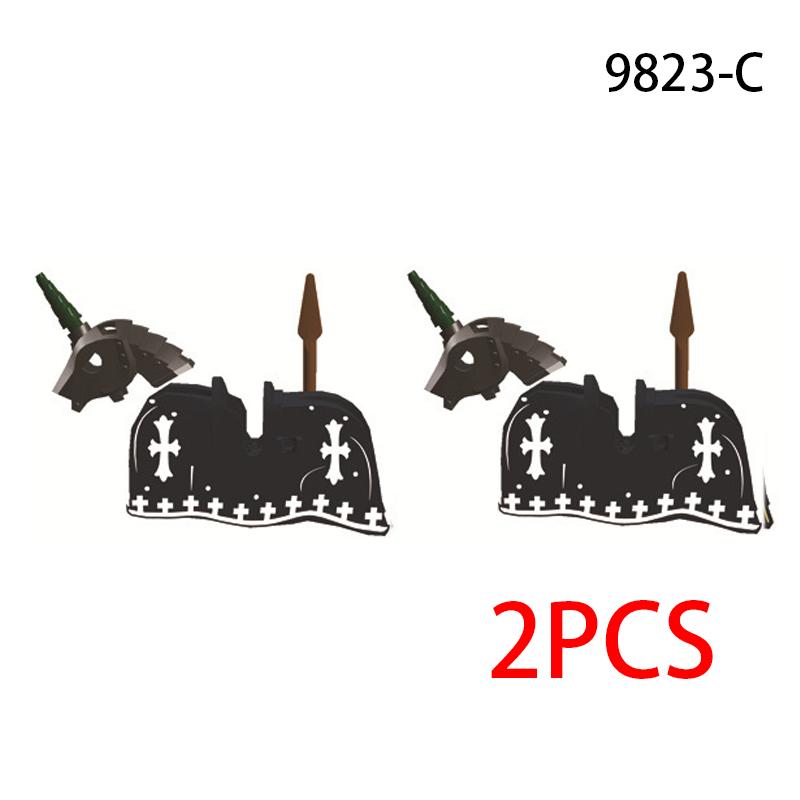 Skeleton Soldier Army King Knight Undead Horse Warrior Bricks Building Block Ringwraith Saddle Roman Soldiers Sword Waffen Toys