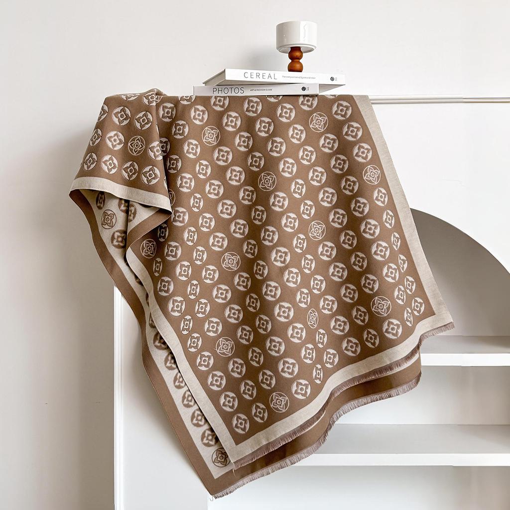 Luxury Winter Scarf Women Cashmere Warm Pashmina Brand Foulard Female Shawls Wraps Thick Soft Bufanda Poncho Scarves Stole