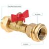 Quick Connect Adapter 1/4Inch Ball Valves Switches 20lb To 1lb Cylinders Converter for Camping Outdoor Cooking Equipment