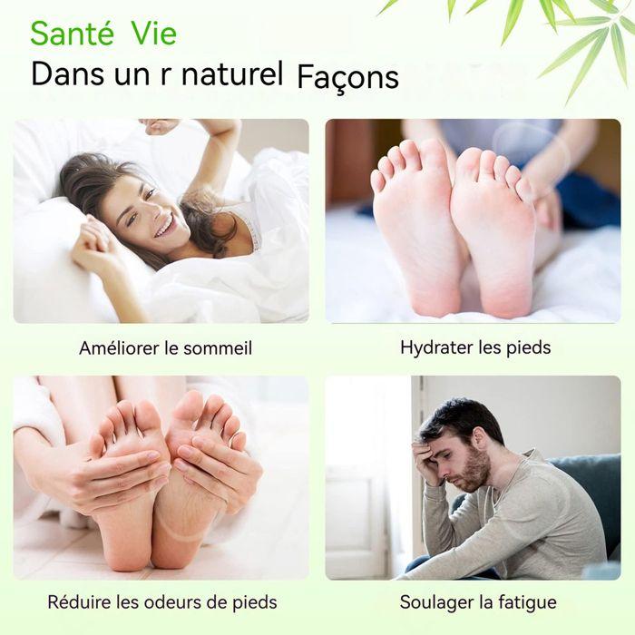 C Patch pied 10PCS plantes naturelles armoise et charbon de bambou soulagement du stress amélioration de l'humeur soins des pieds