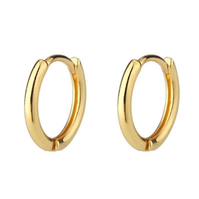 Minimalist Plain Hoop Earrings For Women High End Cartilage Studs Niche Design Ear Care Circle Ear Buckle Jewelry