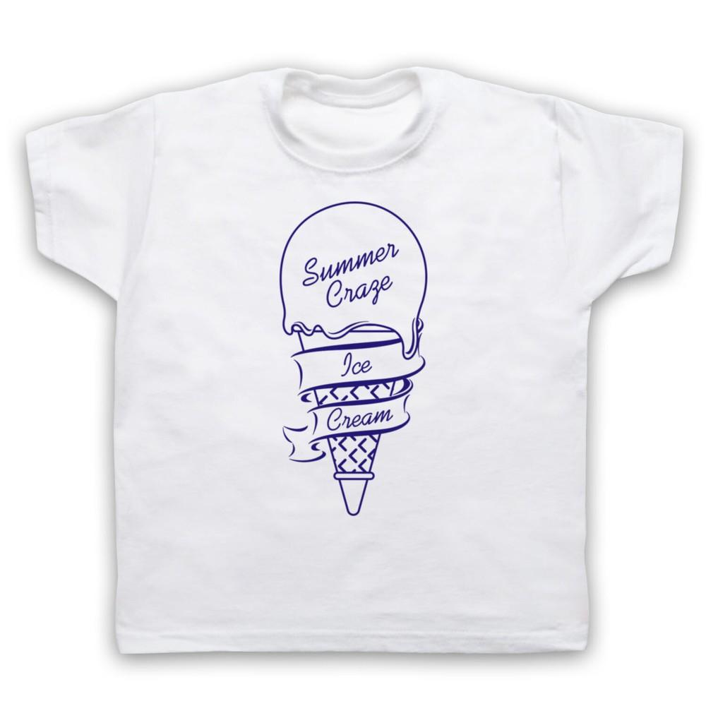 

Summer Craze Ice Cream Love Hot Sunny Slogan Kids Childs T-Shirt XL
