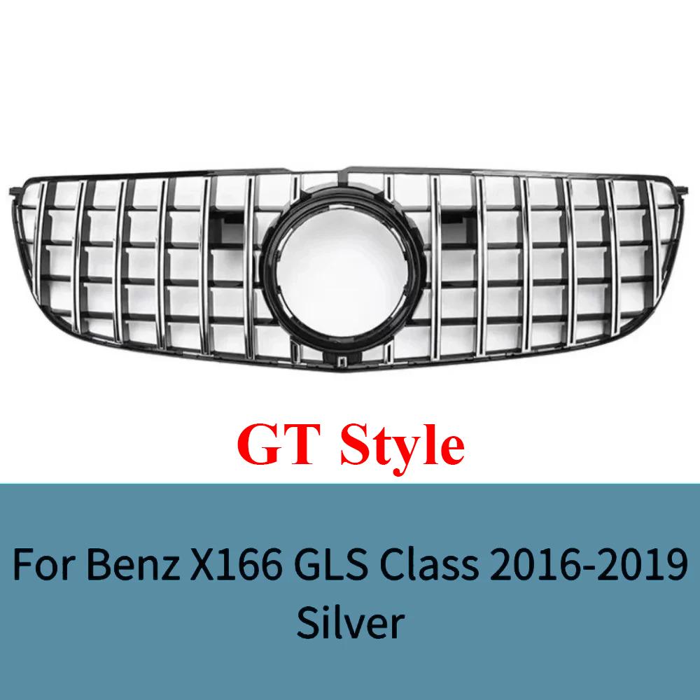 Pentru Mercedes GLS X166 2016-2018 Grilă Bară Față ABS Negru Lucios Stil AMG Grilă Radiator Panou Plasă Accesorii Tuning