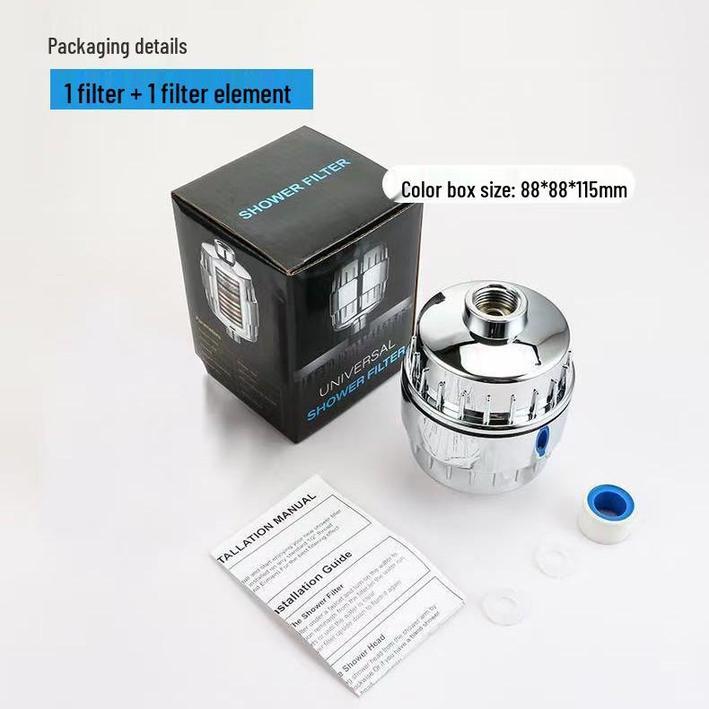 Filtru pentru Cap de Duș Multi-Nivel pentru Îndepărtarea Clorului și Purificarea Apei