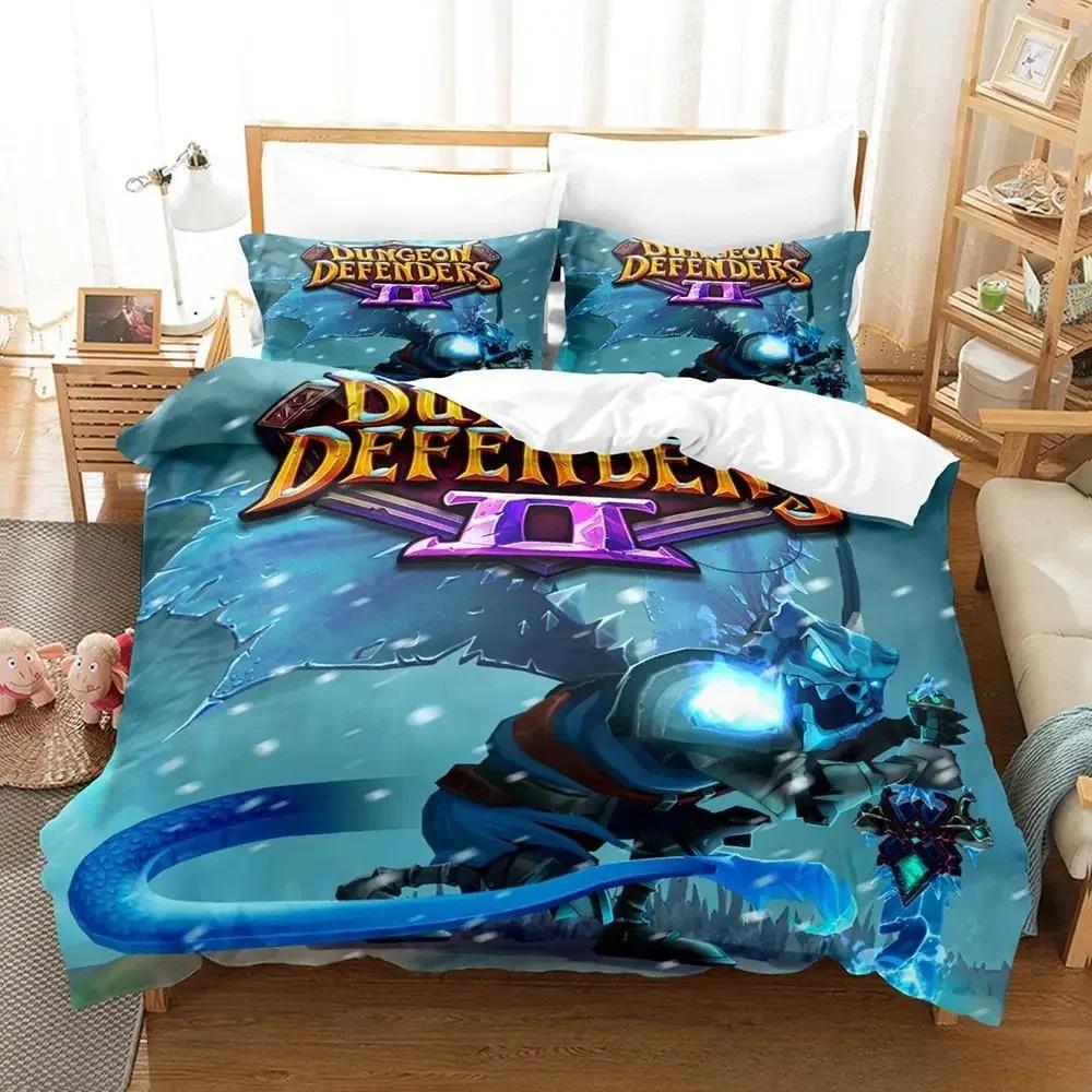 3D Printed Game Dungeon Defenders Bedding Sets Exquisite Bed Supplies Set Duvet Cover Bed Comforter Set Luxury Birthday Gift