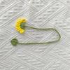 5Pcs Handmade Crochet Flower Bookmarks Knitted Floral Bookmarks Page Marker for Teacher Student Book Lover Reading Aid