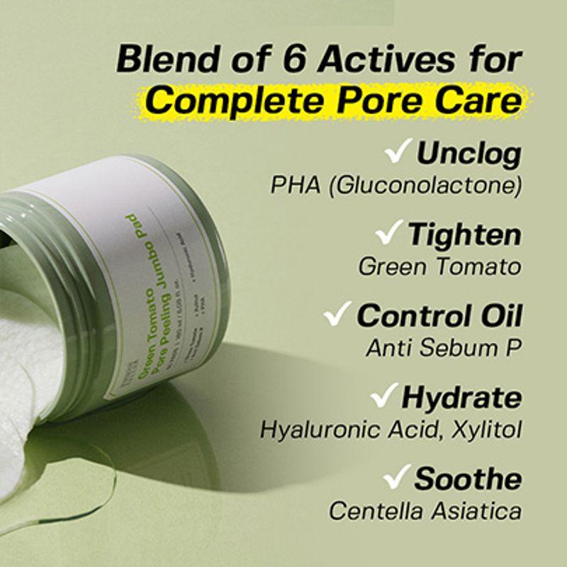 SUNGBOON EDITOR Green Tomato Pore Peeling Jumbo Pad 180ml (60pads)