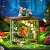 Dream Bottle Model Kit DIY Mini Doll House Handmade 3D Puzzle Assembly Toy Home Creative Room Bedroom Decoration with Furniture