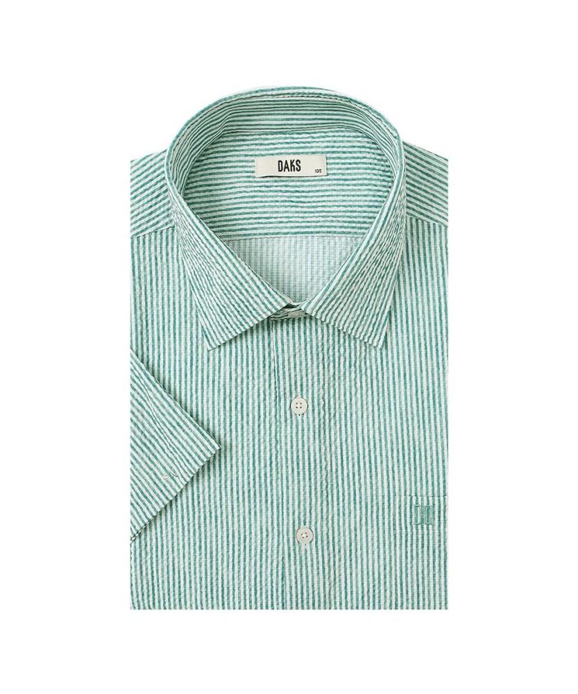 Dagseusyeocheu No-Care Seersucker Stripe Casual Short Sleeve Shirt_Dmp2Shcl160E1