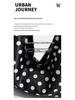 Korean Style Polka Dot Canvas Tote: Literary Shoulder Bag for Female Students