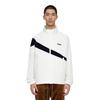 Fila Casual Color Block Retro Stand Collar Loose Versatile Jacket Men Jacket Cloud-Mushroom-White F71M429707F-WT