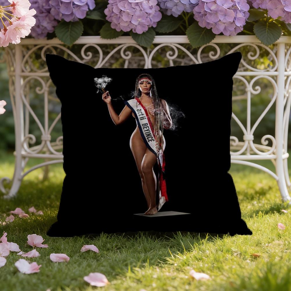 Singer B-Beyonce C-Cowboy Cushion Cover Home & Car Dual-Scene Pillow Cover: Reversible for Premium Comfort