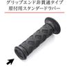 Daytona PROGRIP Motorcycle Grips, 115mm, Standard Rubber, Non-Through End, 789 Type, Black, for Handlebars with a 22.2mm Diameter (Motorcycle), 98126
