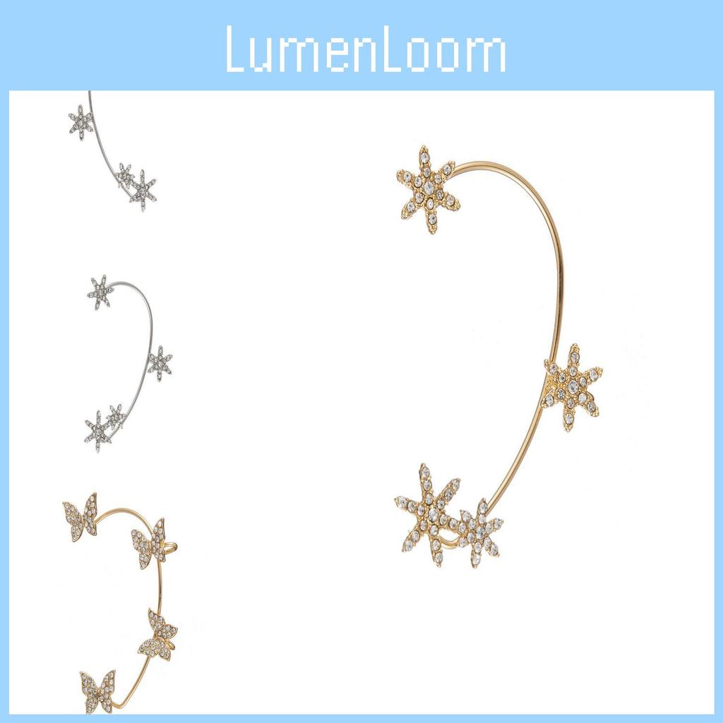 Statement Gold Snowflake Ear Cuff For Women Unique Geometric Spring Fashion