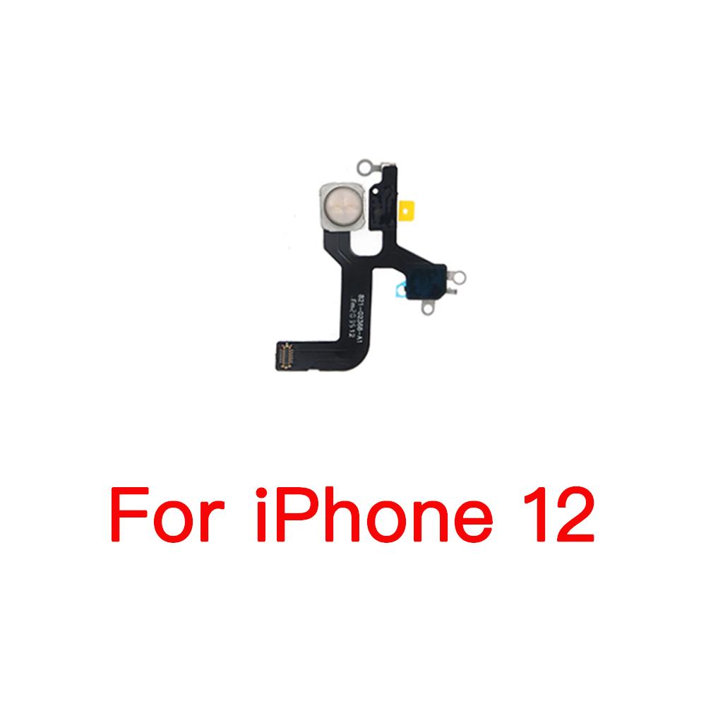 Flash Light Lamp Flex Cable Replacement For iPhone 12 13 Mini Pro Max LED Flashlight With Microphone For iPhone 12
