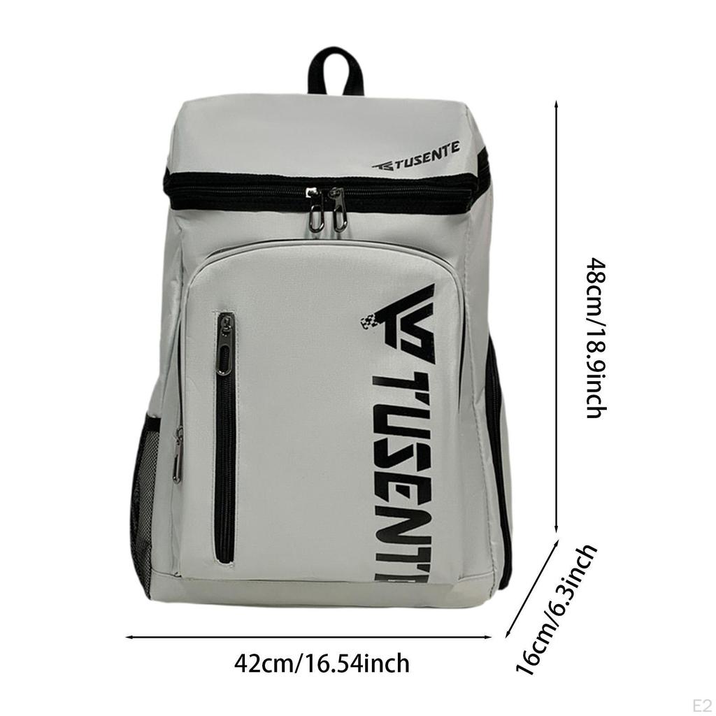 Tennis Backpack Badminton Large with Shoe Compartment Racquet Bag Racket for Outdoor