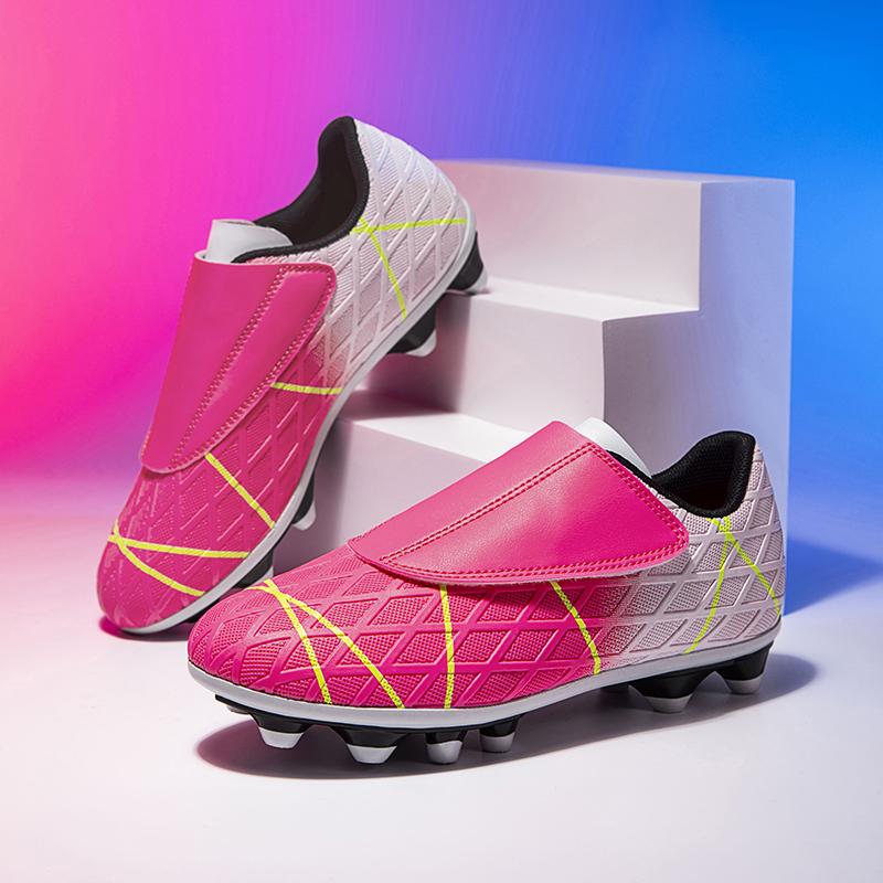 Boys And Girl's Soccer Shoes Long Spikes Comfortable Breathable Non Slip Men Cleats Outdoor Match Training Sport Football Boots