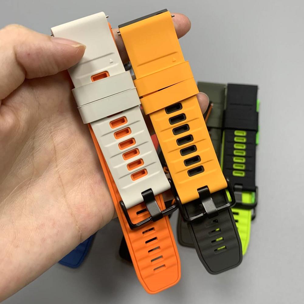 22mm Silicone Strap For TicWatch GTH2 GTX GTW E2 S2 Sport Soft Bracelet For TicWatch Pro 3 Ultra GPS/LTE 2020 Replace Wrist Band