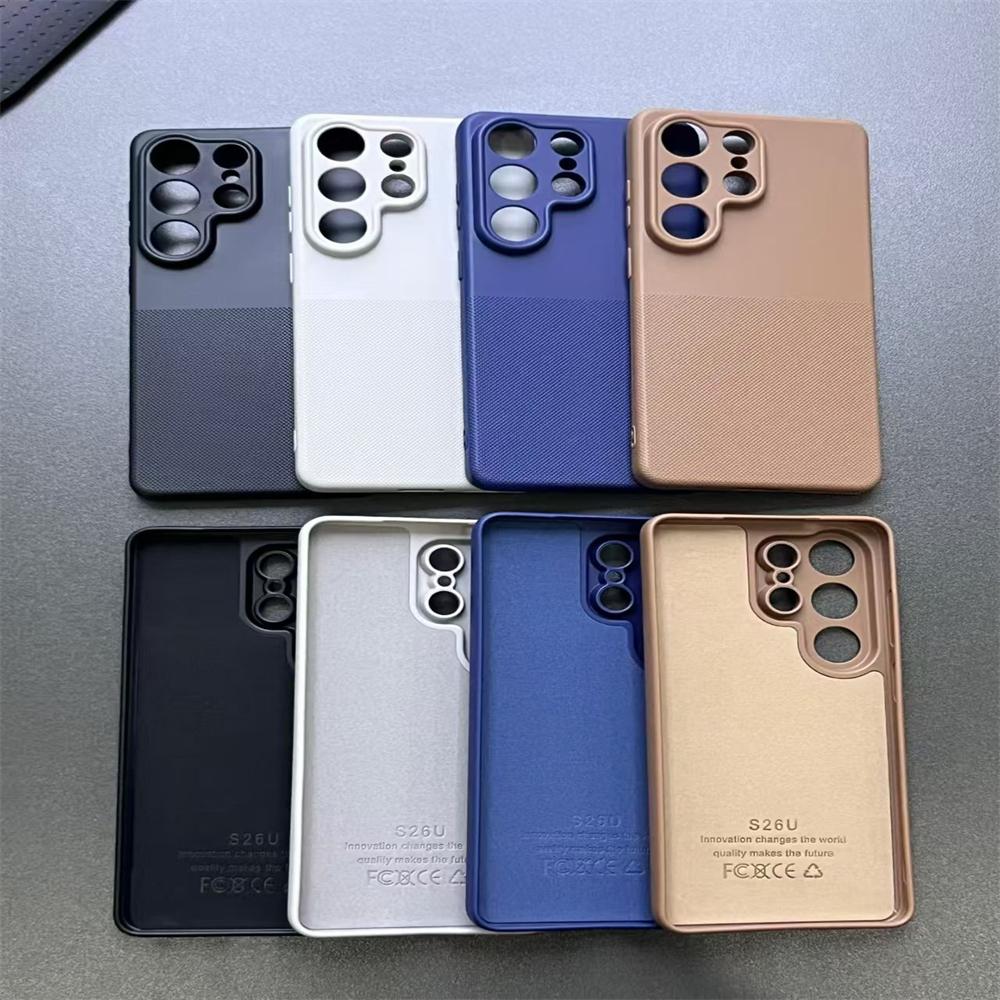 For Samsung Galaxy S26 Ultra S25 FE S24 Ultra TPU Matte Phone Case Camera Lens Protection Silicone Shockproof Back Soft Cover