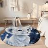 Lion Round Area Rug Perfect for Bedrooms Decorate room Dormitory Dining Room Anti-slip Round Rug Anime Office Decor
