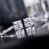 S925 Sterling Silver Versatile Dangle Earrings with White Gold Plating and Diamond Set
