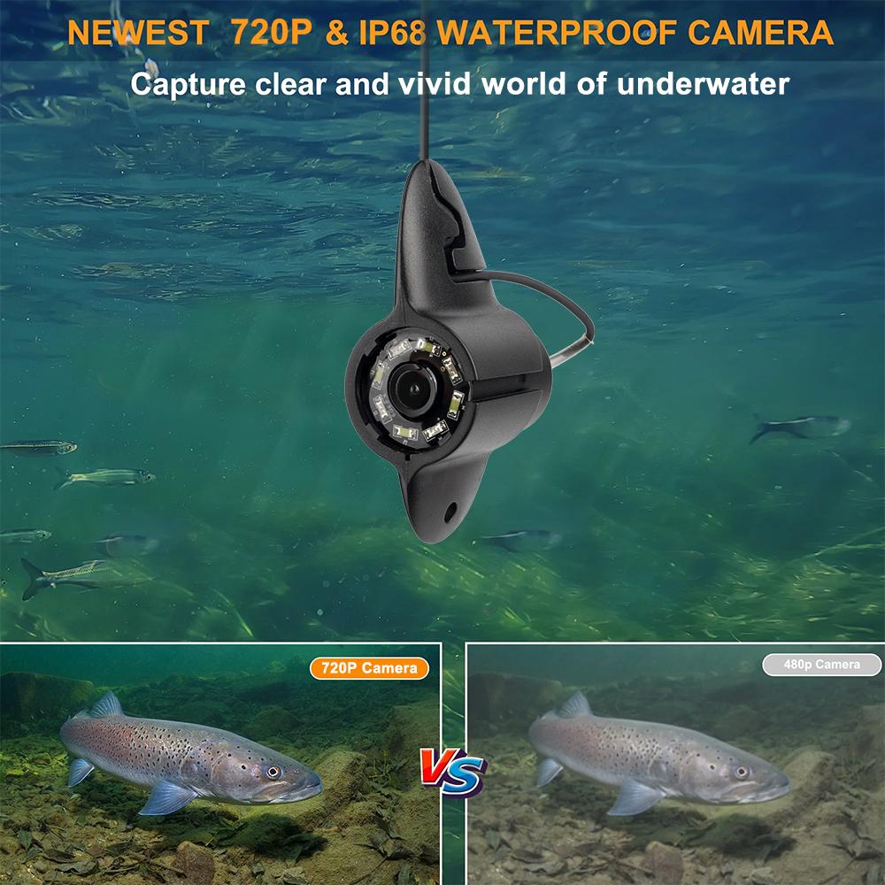 7-inch Portable Underwater Fish Detector, Fishing Camera