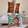 Cartoon Funny Ketchup Pattern Pillow Case Printed Brushed Fleece Pillow Baby Skin-Touch Eco-Friendly Dye-Sublimat