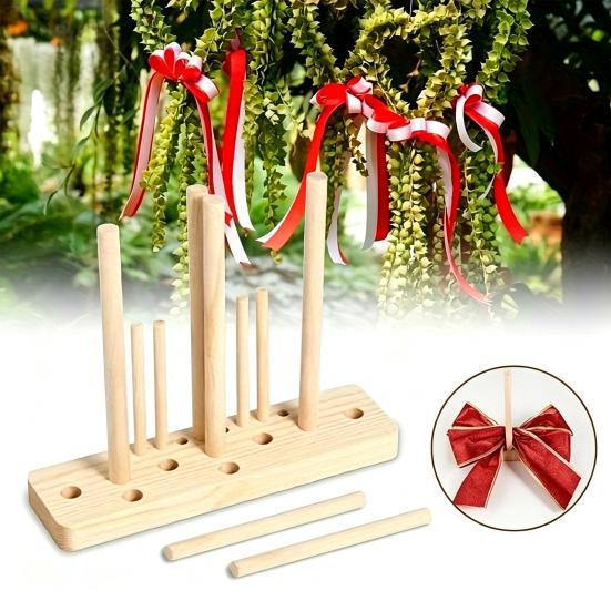 Heim-Nähzubehör Schleifenmacher für Band, Holzkranzwerkzeug, Mehrzweck-Schleifen professionelles Webwerkzeug Geschenkverpackung Partydekorationen