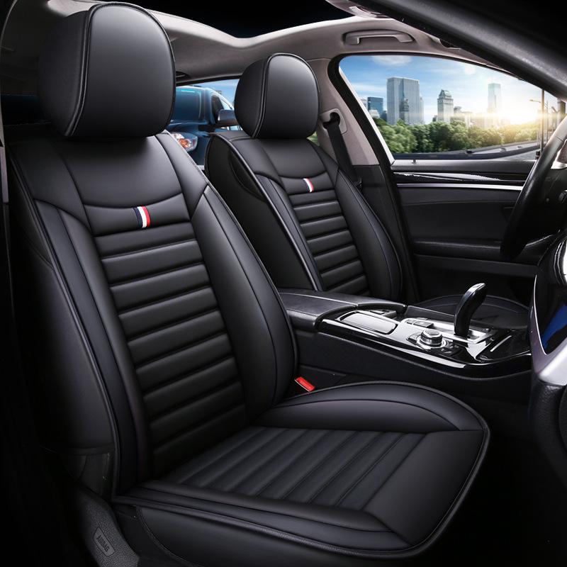 Five Seater Standard Version Car Seat Cover | Durable, Scratch Resistant, Easy To Install Faux Leather Seat Cover, Universal Fit for All Seasons