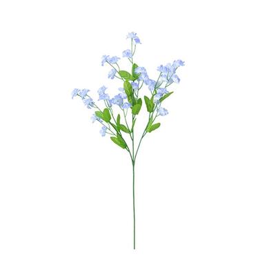 Neue Vergissmeinnicht Künstliche Vergissmeinnicht Blumen Langer Ast Seiden-Simulationsblumen DIY 47cm Blumengebinde Zuhause