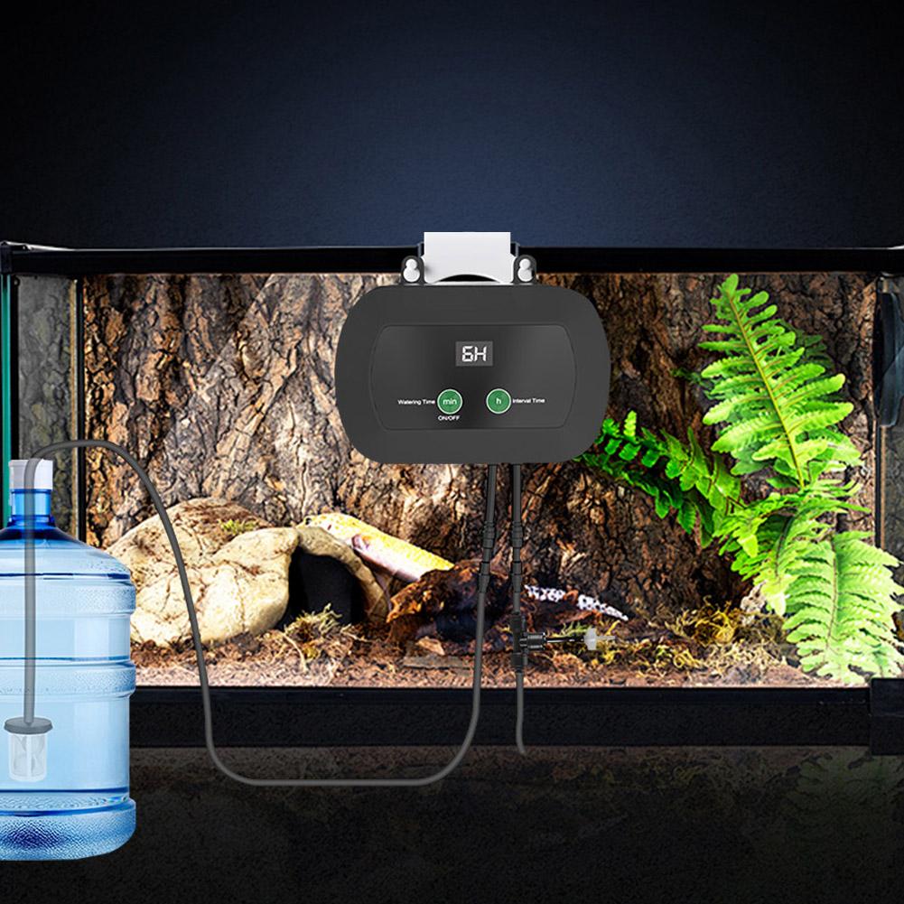 Automatic Reptile Humidifiers with Timer & 360°Adjustable Nozzles Auto Controller Spray Kit System for Terrariums Amphibian