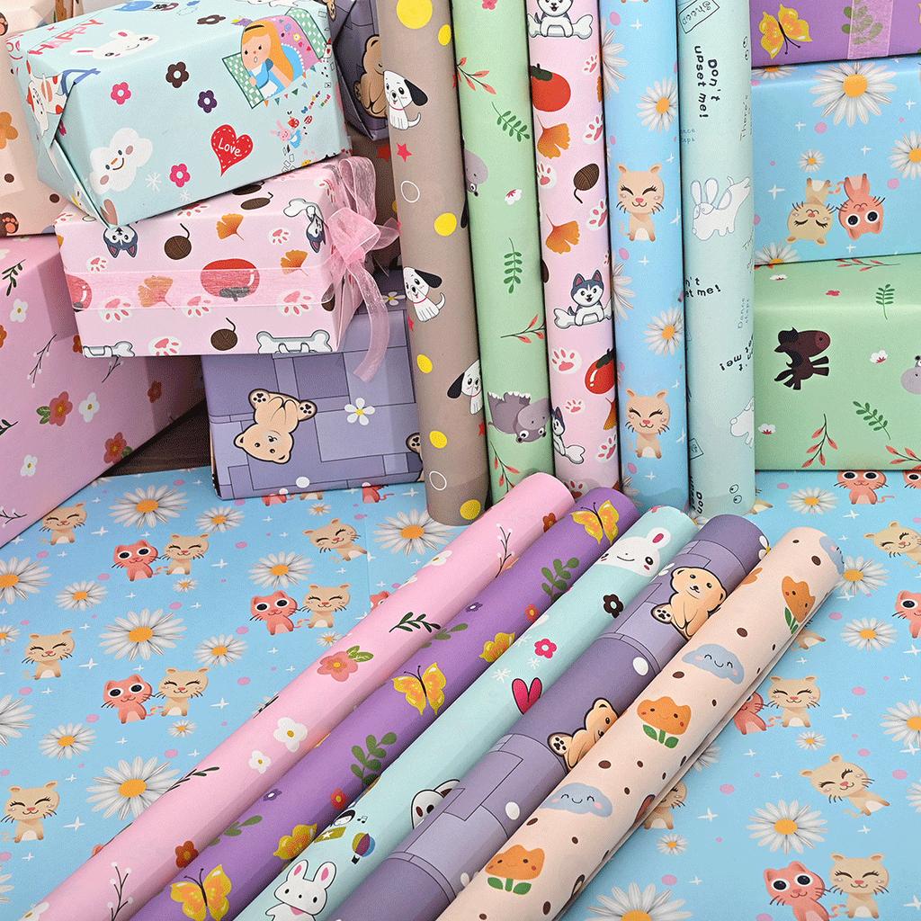 Papier mit Bärenaufdruck Papier mit Hasenaufdruck Geschenkpapier Hohe Qualität Für Bastelprojekte Party-Geschenkverpackung