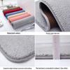 Bathroom Floor Mats Small Carpet Bathroom Absorbent Door Mats Quick-Drying Foot Mats Toilet Non-Slip Carpet Washroom Mats