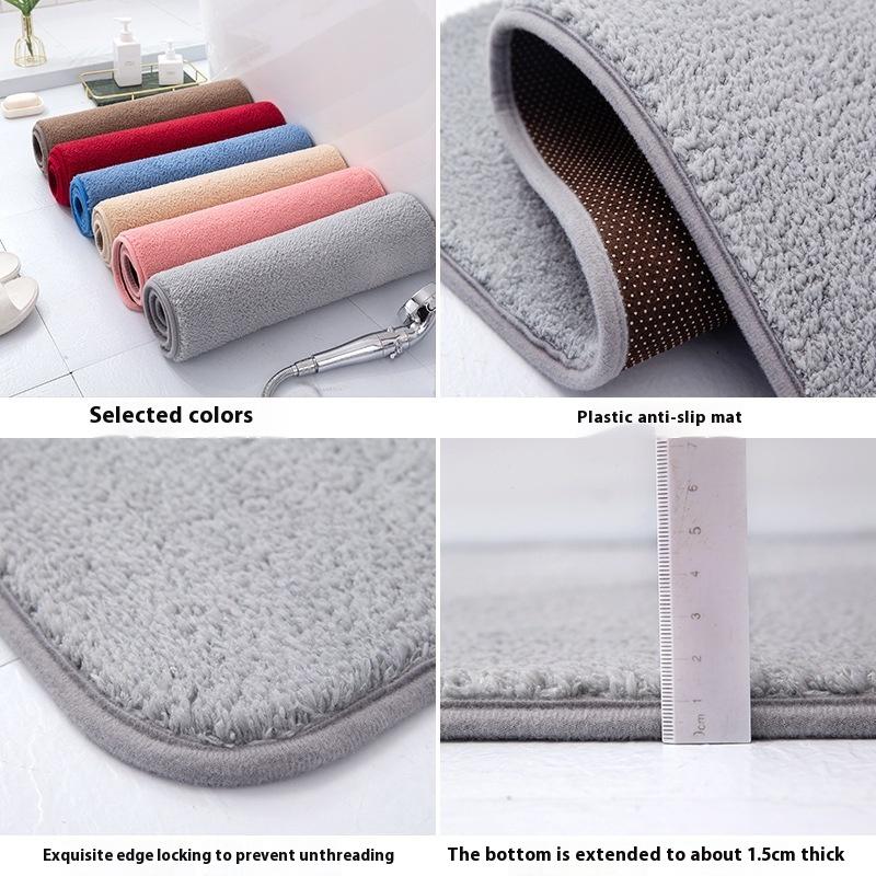 Bathroom Floor Mats Small Carpet Bathroom Absorbent Door Mats Quick-Drying Foot Mats Toilet Non-Slip Carpet Washroom Mats