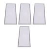 4 Stück Magnetische Bodenregister-Lüftungsgitterabdeckungen 5,5x12 Zoll Magnet PVC-Lüftungsgitternetz für Wand Decke Boden zum Auffangen von Schmutz Haaren