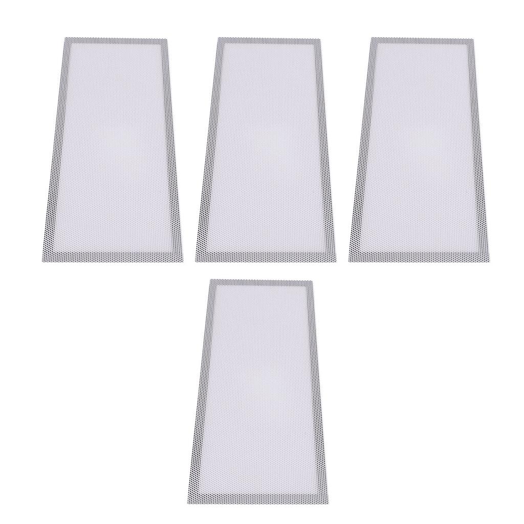4 Stück Magnetische Bodenregister-Lüftungsgitterabdeckungen 5,5x12 Zoll Magnet PVC-Lüftungsgitternetz für Wand Decke Boden zum Auffangen von Schmutz Haaren