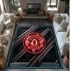 Tappeto in Flanella Stampato Manchester United Antiscivolo Morbido Poliestere Tappeto per Pavimento Tappetino Decorativo per Interni per Camera da Letto Soggiorno Divano