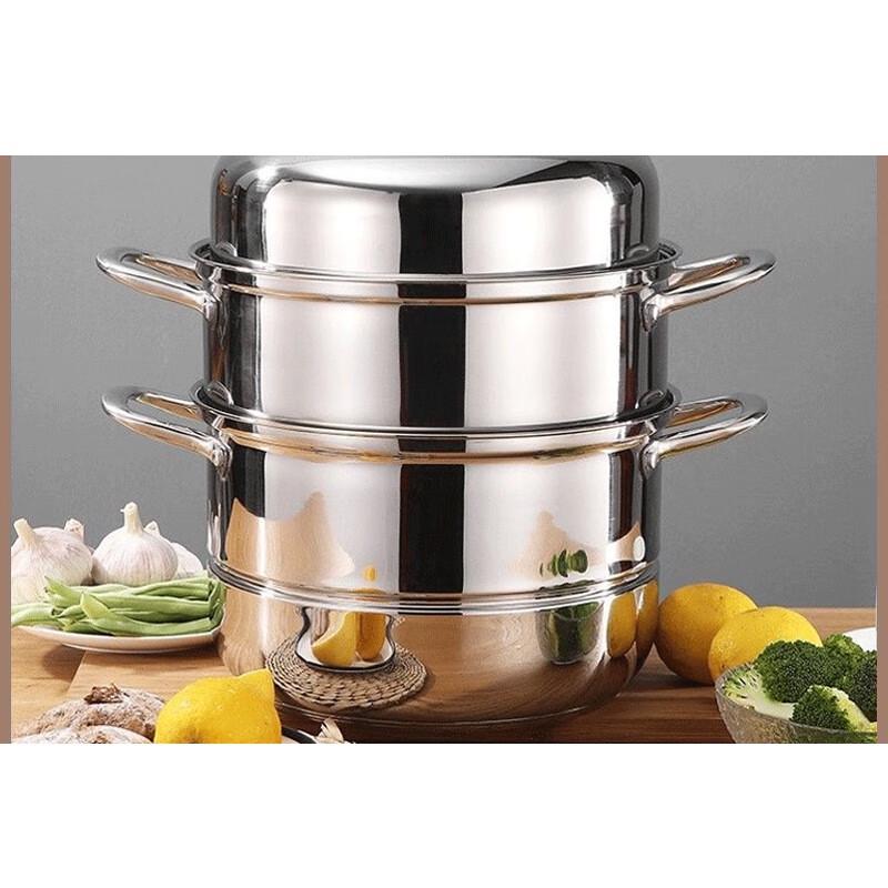 Wutuo 3-Layer 304 Stainless Steel Steamer Pot