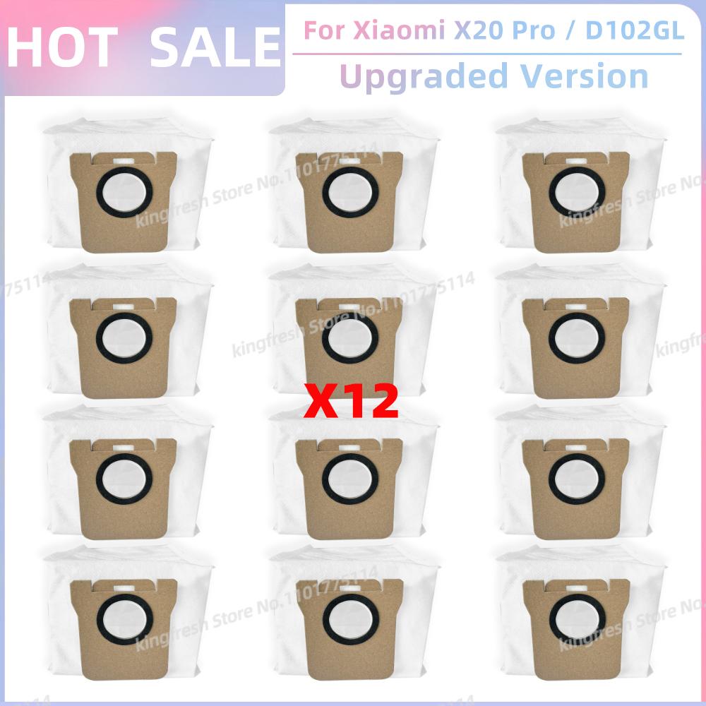 

Сумісний для ( Xiaomi Робот-пилосос X20 PRO / D102GL )Запчасти для пилососа Основний валик Бічна щітка Фільтр HEPA Тканина для швабри Мішок для пилу