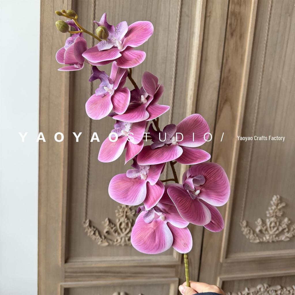 3D Printed Phalaenopsis Orchid, 9-Head Nordic Wedding & Dining Decoration, Floral Art Film Prop